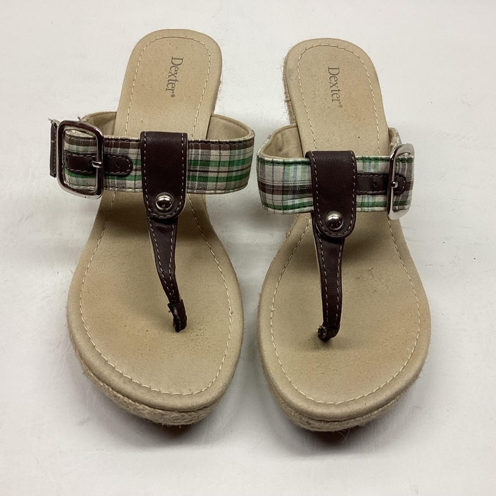 Dexter Women’s Plaid Sandal.  Size 7.5